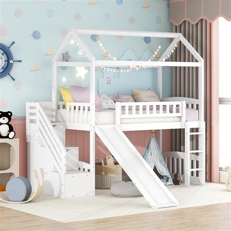 bed and playhouse|playhouse loft beds.